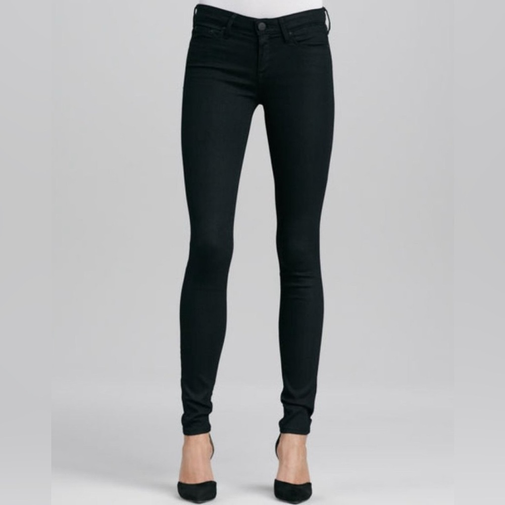 VINCE Women’s Riley Leggings Raven Black Size 24 Low-Rise‎ Ankle Fitted Stretch